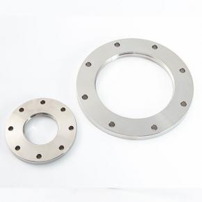 ISO-F DN 100 Bored Blank Flange, For 4 Inch O.D. (101.92 mm) Tubing, Weld-On, Fixed Vacuum Flange, Bolted, Through Holes, 304 316L